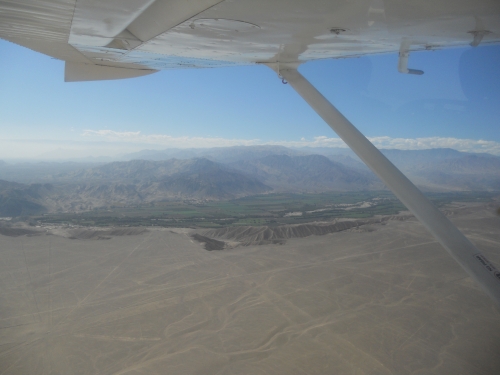 Picture from the plane over the Nazca lines